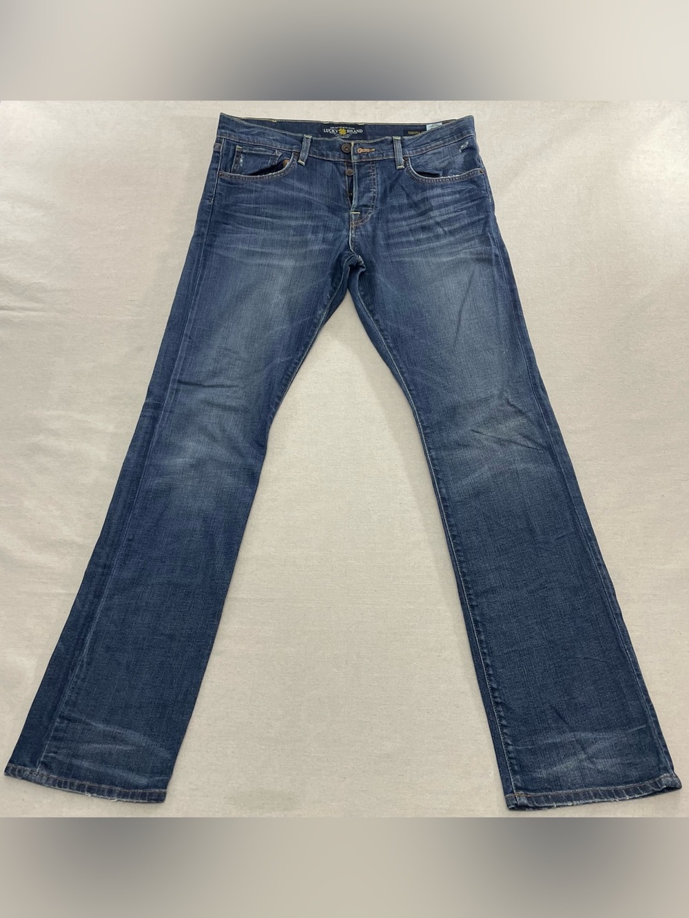 Y2K Lucky Brand Women’s 10/30 34x33 Sienna Tomboy Jeans Straight Leg Button Fly
